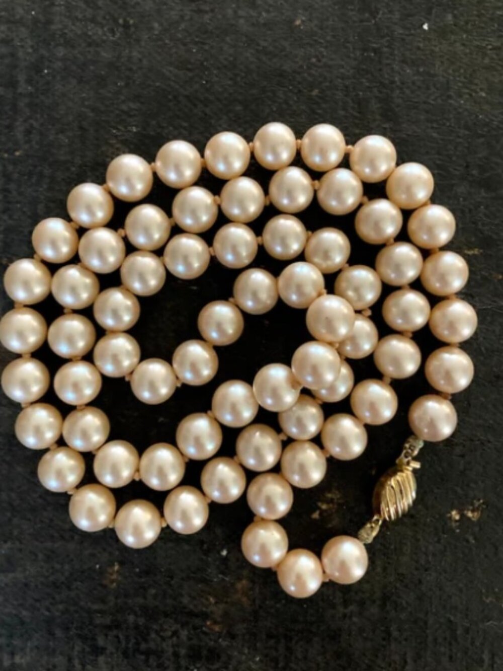 Marvella 24" Cream Pearl Necklace